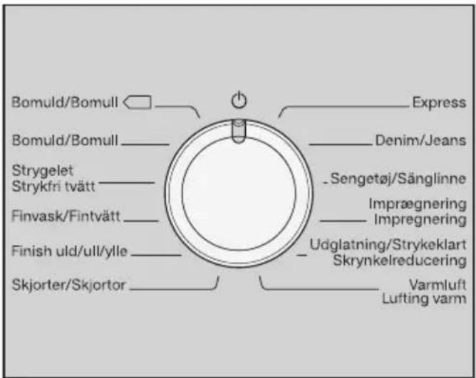 MIELE TED 445 WP - Et program vælges - 1