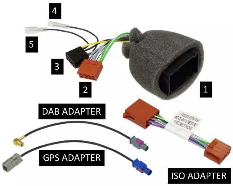 ALPINE KIT-903ID-NAV - Iveco Daily VII HI-Connect Adapter Kit For Alpine X903D-ID / KIT-7ID / KIT-F9ID - 1