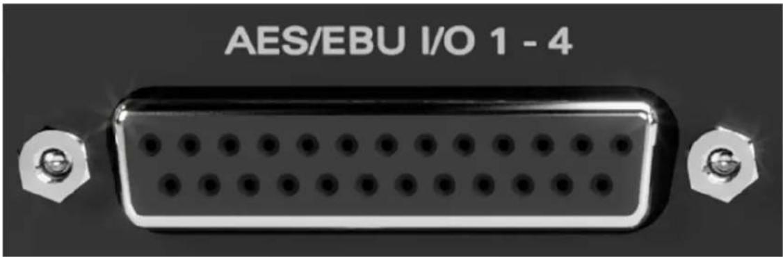 AES/EBU I/O 1 - 4