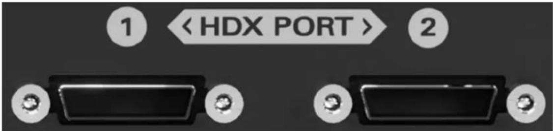 1 < HDX PORT > 2