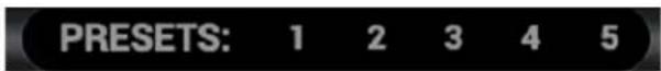 PRESETS: 1 2 3 4 5