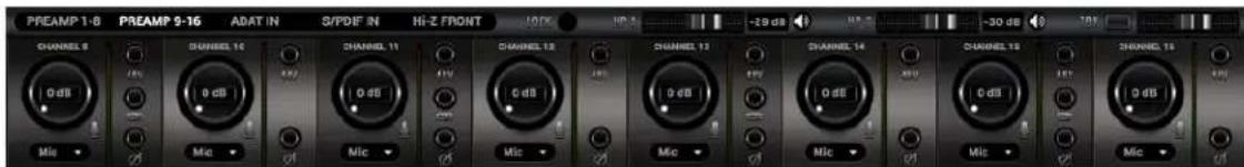 PREAMP 1-8 PREAMP 9-16 ADAT IN S/PDF IN Hi-Z FRONT 100K -20 dB -30 dB CHANNEL 9 CHANNEL 10 CHANNEL 11 CHANNEL 12 CHANNEL 13 CHANNEL 14 CHANNEL 15 CHANNEL 16 CHANNEL 17 CHANNEL 18 CHANNEL 19 CHANNEL 20 CHANNEL 21 CHANNEL 22 CHANNEL 23 CHANNEL 24 CHANNEL 25 CHANNEL 26 CHANNEL 27 CHANNEL 28 CHANNEL 29 CHANNEL 30 CHANNEL 31 CHANNEL 32 CHANNEL 33 CHANNEL 34 CHANNEL 35 CHANNEL 36 CHANNEL 37 CHANNEL 38 CHANNEL 39 CHANNEL 40 CHANNEL 41 CHANNEL 42 CHANNEL 43 CHANNEL 44 CHANNEL 45 CHANNEL 46 CHANNEL 47 CHANNEL 48 CHANNEL 49 CHANNEL 50 CHANNEL 51 CHANNEL 52 CHANNEL 53 CHANNEL 54 CHANNEL 55 CHANNEL 56 CHANNEL 57 CHANNEL 58 CHANNEL 59 CHANNEL 60