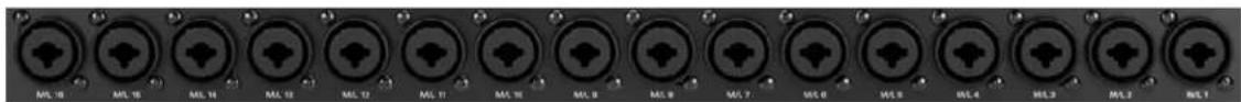 Antelope Goliath HD Gen 3 - Mic/Line Inputs 1 - 16 - 1