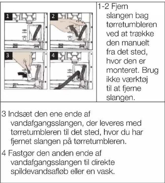 GRUNDIG GTPE59E23CBN - Tilslutning af afløbsslangen - 1