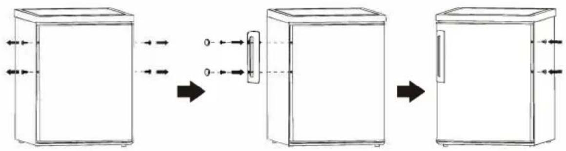 Exquisit KS15-V-040EW - Inversion des charnières de la porte - 9