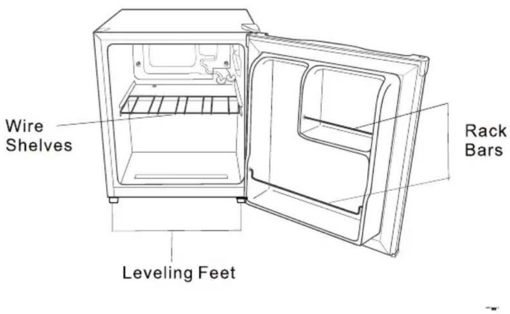 Wire Shelves Leveling Feet Rack Bars