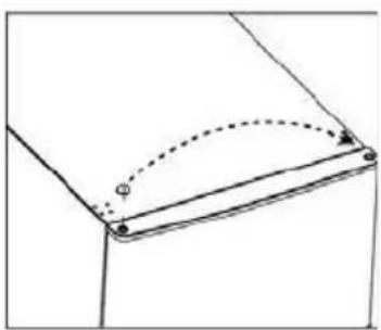Exquisit KB05-V-040FW - Wijzigen deurscharnier - 4