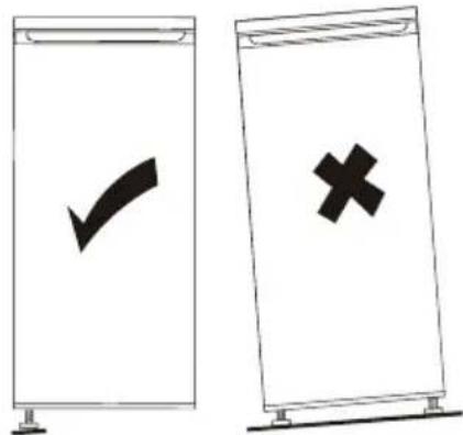Two identical diagrams showing a checkmark and a cross symbol on a stand, likely indicating approval or rejection status.