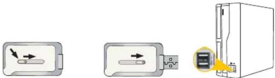 LG MF-FM12E1K - Ansluta USB-kabeln - 1