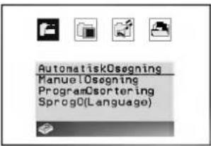 AutomatiskOsegning ManuelOsegning ProgramCsortering Sprog0(Language)