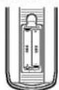 LG DV161E2Z - Indsættelse af Batterier i Fjernbetjeningen - 1