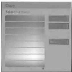 Copy Select the menu Menu