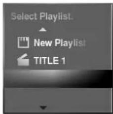 LG DR4922PVL - Tilføjelse af en endnu en titel/yderligere kapitler til Playlist'en - 2