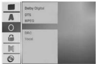Dolby Digital DTS MPEG DRC Vocal