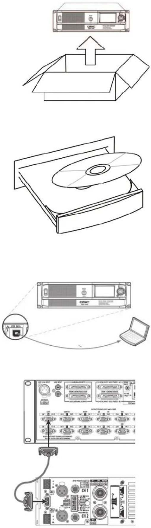 QSC DCP 100 - Attach Amplifiers - 1