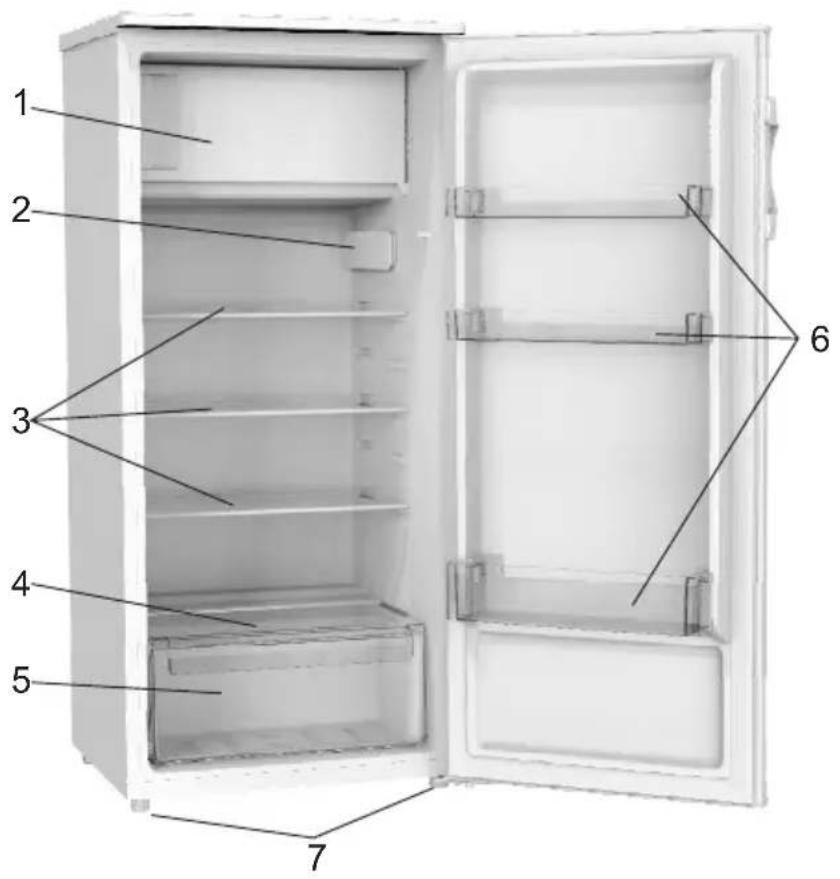 GORENJE RB4121ANW - BESKRIVELSE AF APPARATET - 1