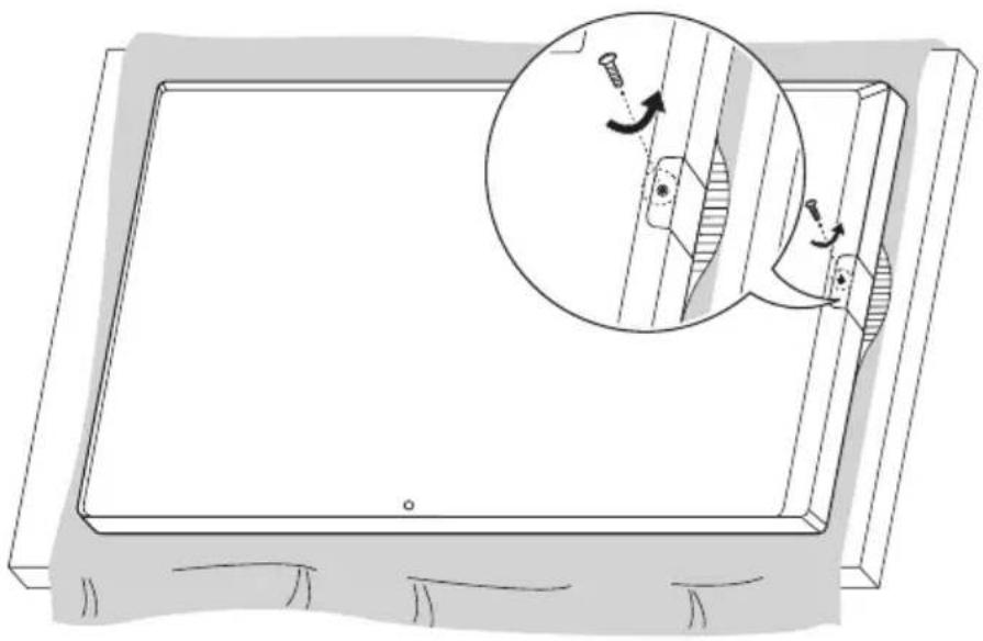 LG 55SH7DD - Montering af LG Logo-beslaget på højre side - 2