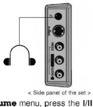 LG KF-21FC70RX - Headphone socket - 2