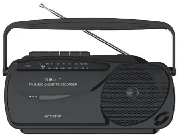 NEVIR FM RADIO CASSETTE RECORDER AUTO STOP
