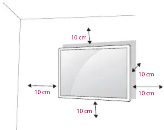 LG 55SL5B - Sådan fjerner du LG Logo Montering af LG Logo på højre side - 3
