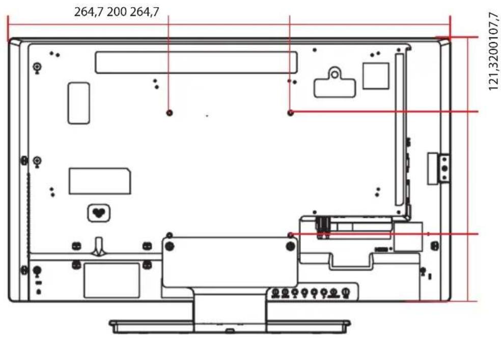 LG 55SL5B - Produktmål - 2