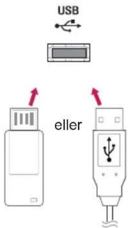 LG 55LS53A - Tilslutning af USB-lagerenheder - 1