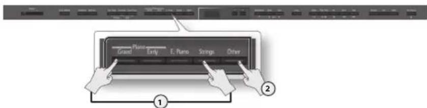 ROLAND DP-90 - Dobbeltlyd - spil med 2 lyde samtidigt - 1