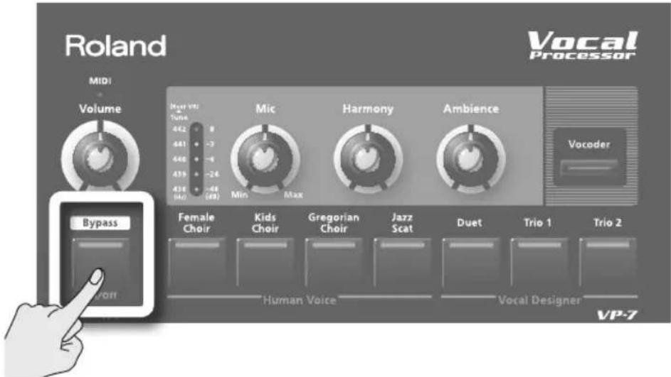 ROLAND VP-7 - Bypass den af VP-7-producrede lyd - 1