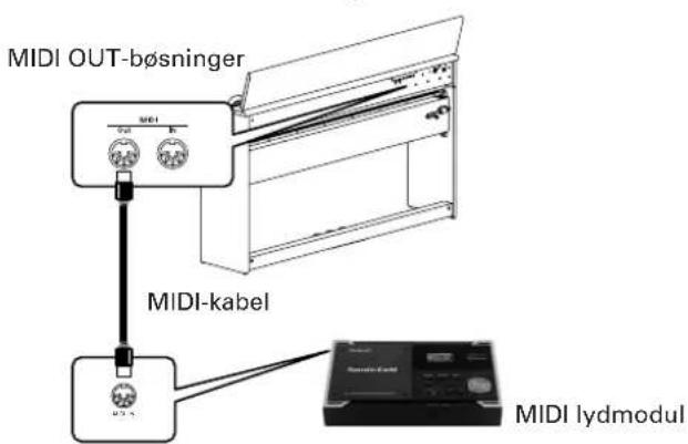ROLAND DP-990F - MIDI In-bøsningen - 2