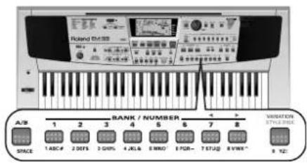 ROLAND EM-55 - Vælg et User Program - 2