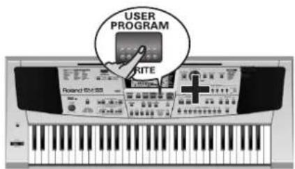 ROLAND EM-55 - Vælg et User Program - 1