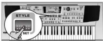 ROLAND EM-55 - Vælg stilart fra diskette - 1