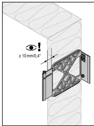≥ 10 mm/0,4"