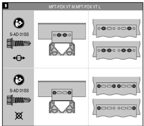 B MFT-FOX VT M MFT-FOX VT L S-AD 01SS S-AD 01SS