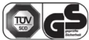 TÜV SÜD GS geprüfte Sicherheit