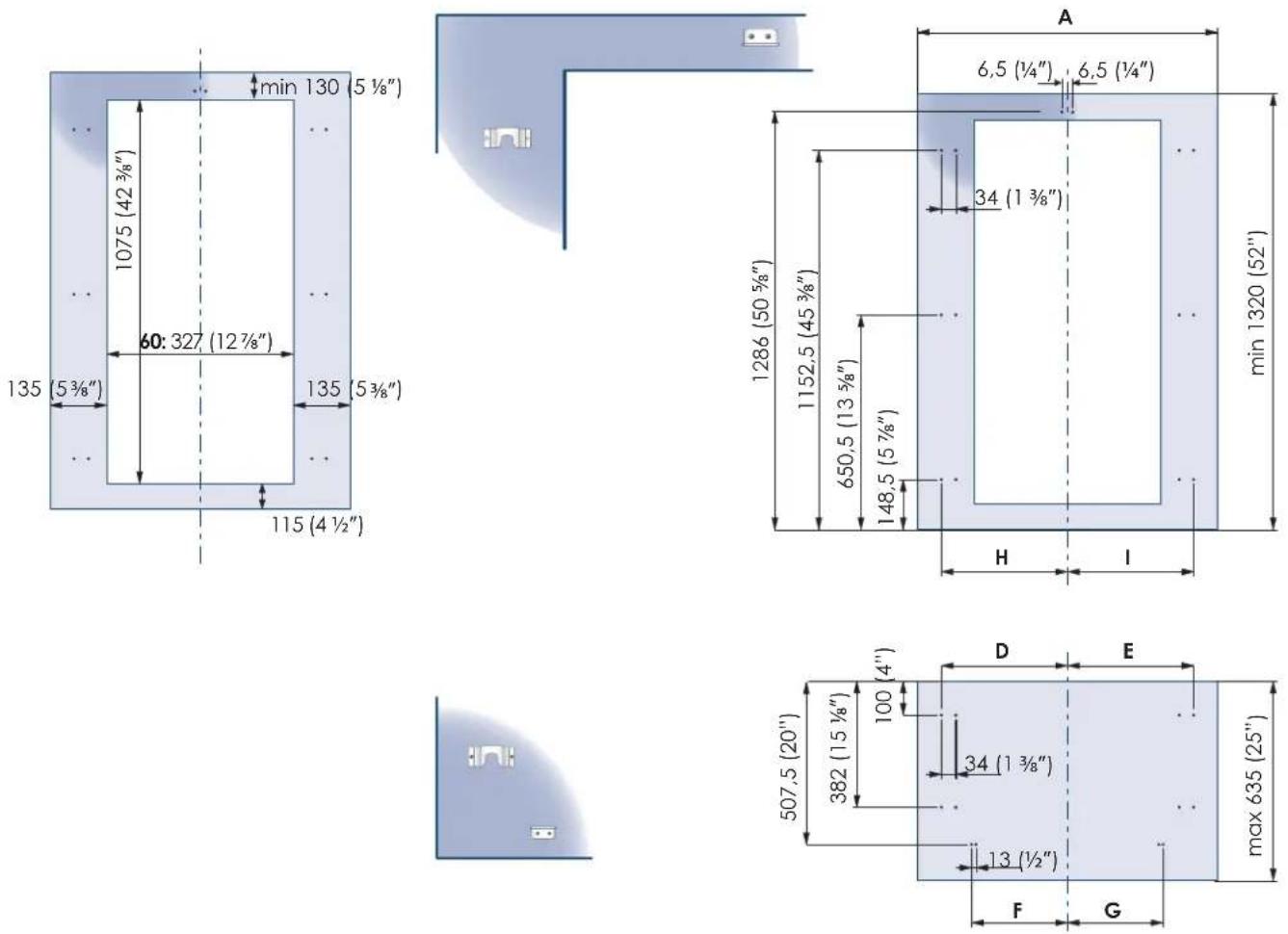 SMEG RF396RSIX - Klargøring af dekorative paneler til køleskab med en skuffeindsats - 4