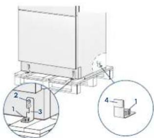 SMEG RF396LSIX - Pladsbehov med åben läge 90 - 5