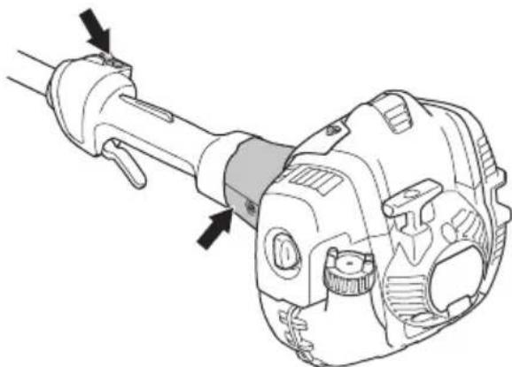 HUSQVARNA 525LX - Kontrollera avvibreringssystemet - 1
