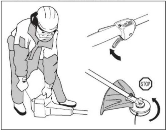 HUSQVARNA 525LX - Slik kontrollerer du gassregulatorsperren - 3