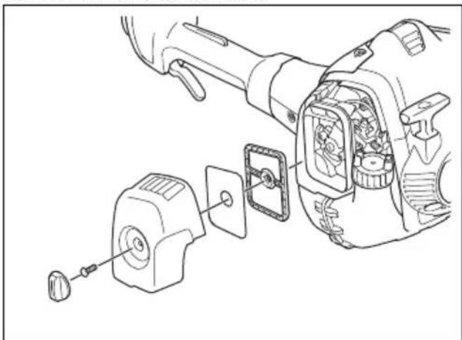 HUSQVARNA 525LX - Ilmansuodattimen puhdistaminen - 3