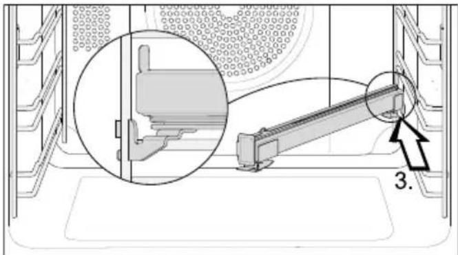 MIELE H 7160 BP - Montering af FlexiClip-udtrækkene - 3