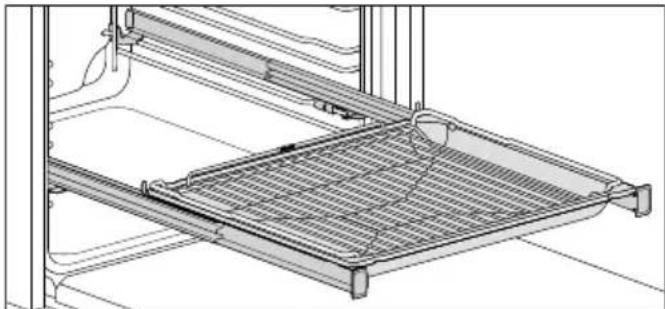 MIELE H 7160 BP - Bageplade, bradepande og rist med udtræksstop - 8