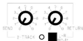 SEND 2-TRACK RETURN L-R REPLAY