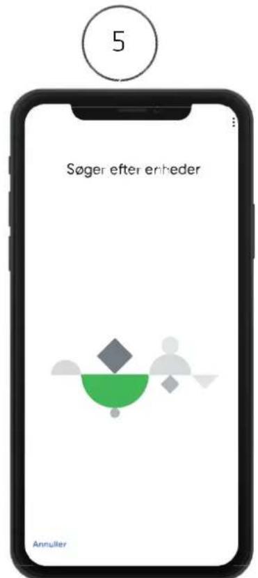 Søger efter enheder Annulier