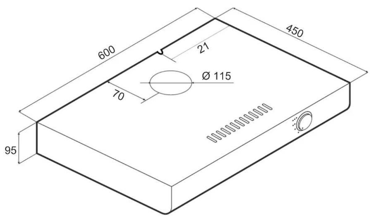 600 21 Ø 115 70 450 95