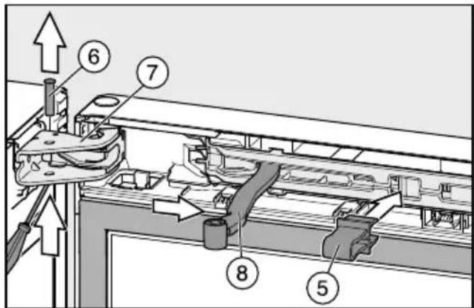 MIELE KFN 29493 DE edtcs - Døråbningsbegrænsere monteres - 3