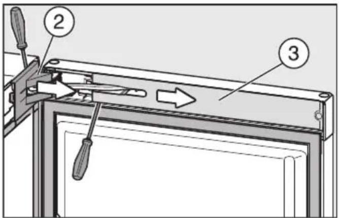 MIELE KFN 29493 DE edtcs - Døråbningsbegrænsere monteres - 2