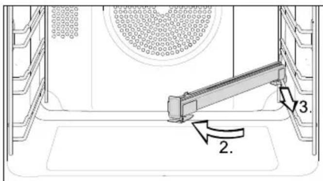 MIELE H 2752 BP - Afmontering af FlexiClip-udtrækkene - 2