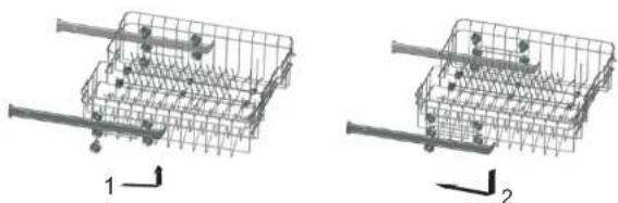 GORENJE GU62EW - Fyldning af opvaskemaskinens kurve - 2