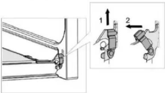 GORENJE EIT8546WP - Afmontering og montering af ovnlågen - 1